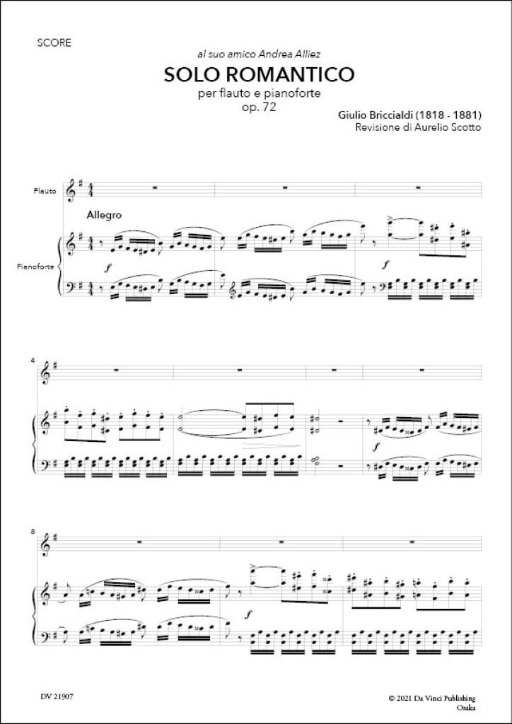 Solo Romantico, for Flute and Piano